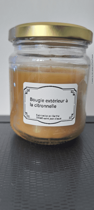 Bougie extérieur citronnelle 