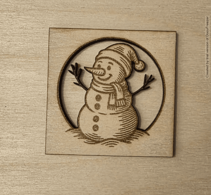 décoration bonhomme de neige 