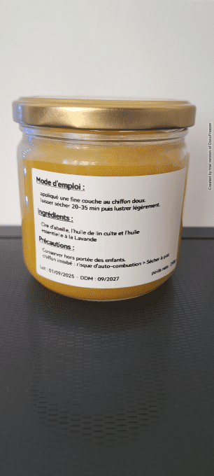 Cire de Meuble à la Lavande 250Gr 