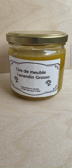 Cire d'entretient bois à la Lavandin Grosso 250gr 