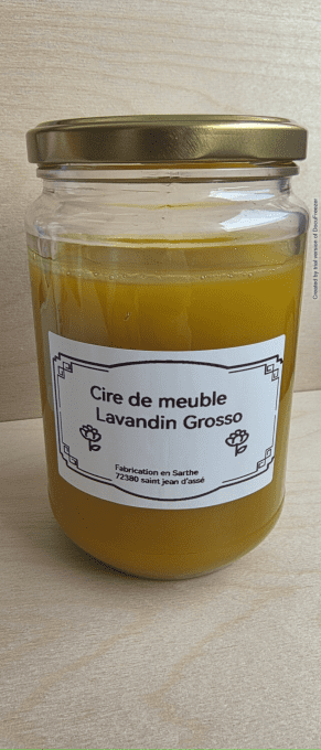 Cire d'entretient bois à la Lavandin Grosso 500gr 